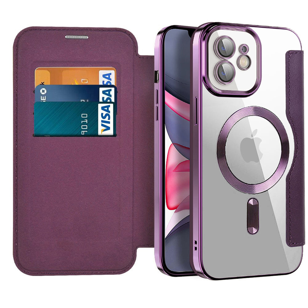 Techsuit - SmartMag Book Case - iPhone 11 - Purple