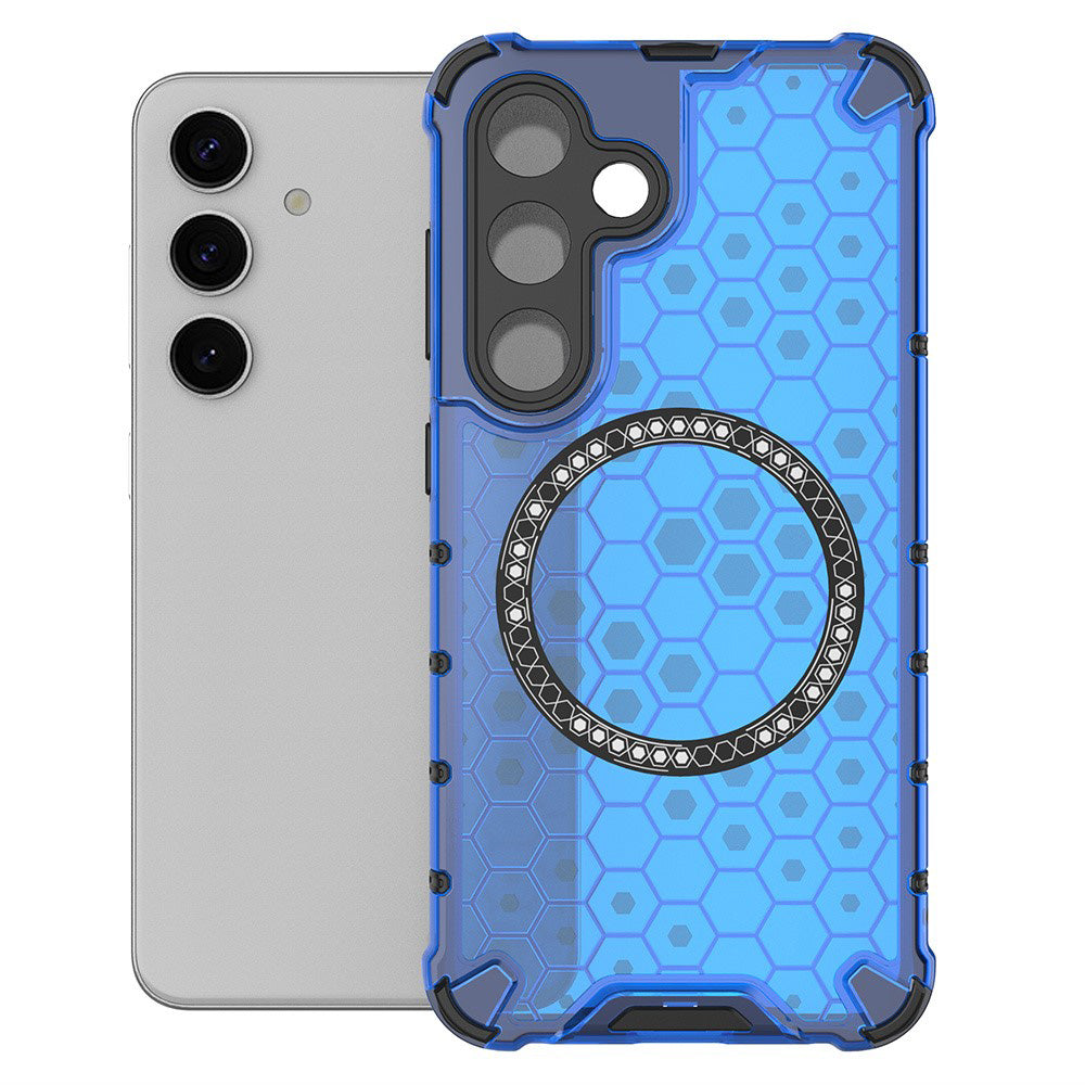 Techsuit - HoneyComb Shield MagSafe - Galaxy S24 - Blue