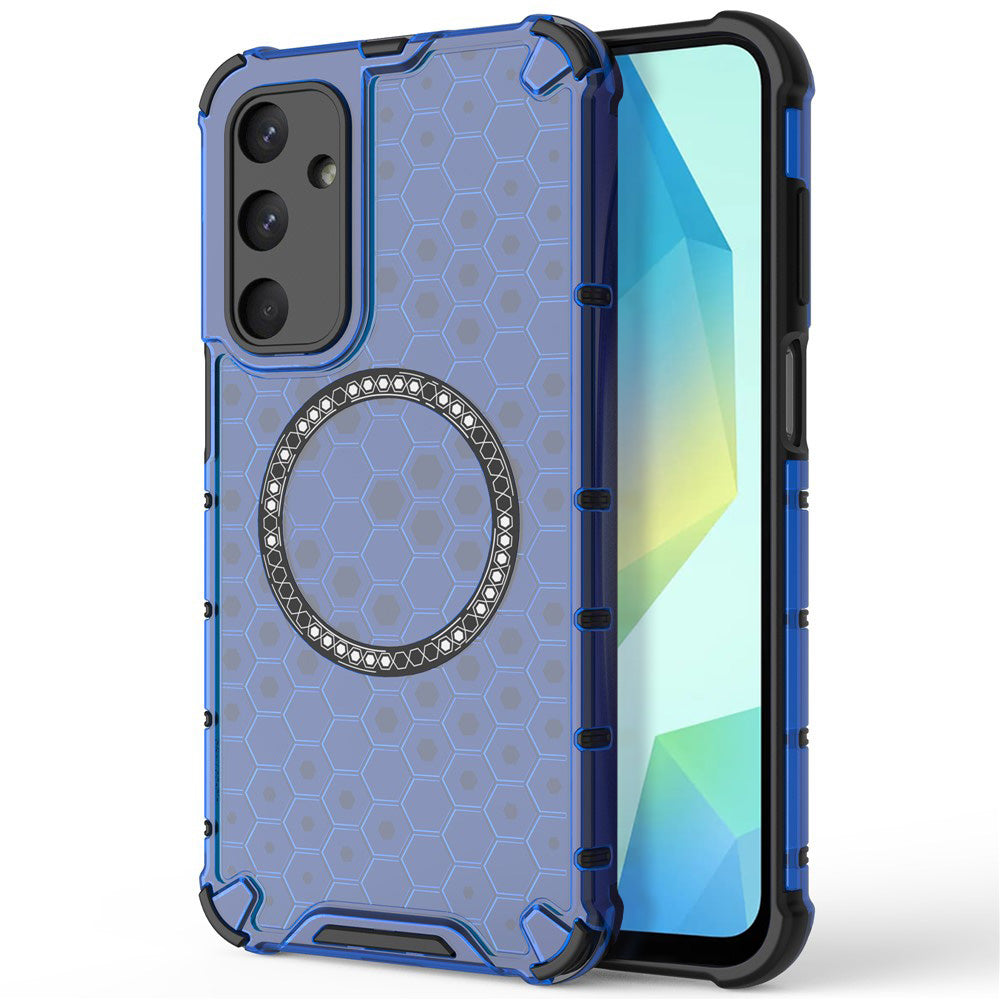 Techsuit - HoneyComb Shield MagSafe - Samsung Galaxy A16 4G / A16 5G - Blue