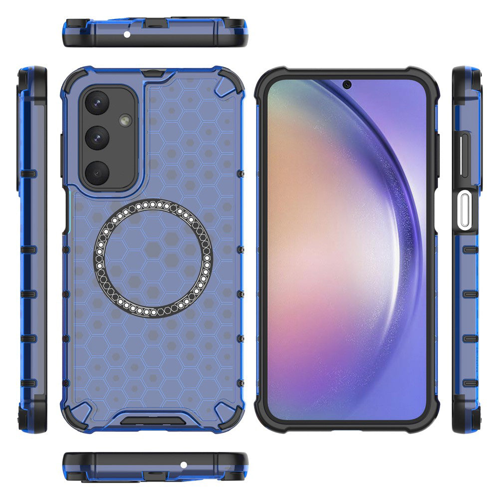 Techsuit - HoneyComb Shield MagSafe - Galaxy A16 4G / A16 5G - Blue
