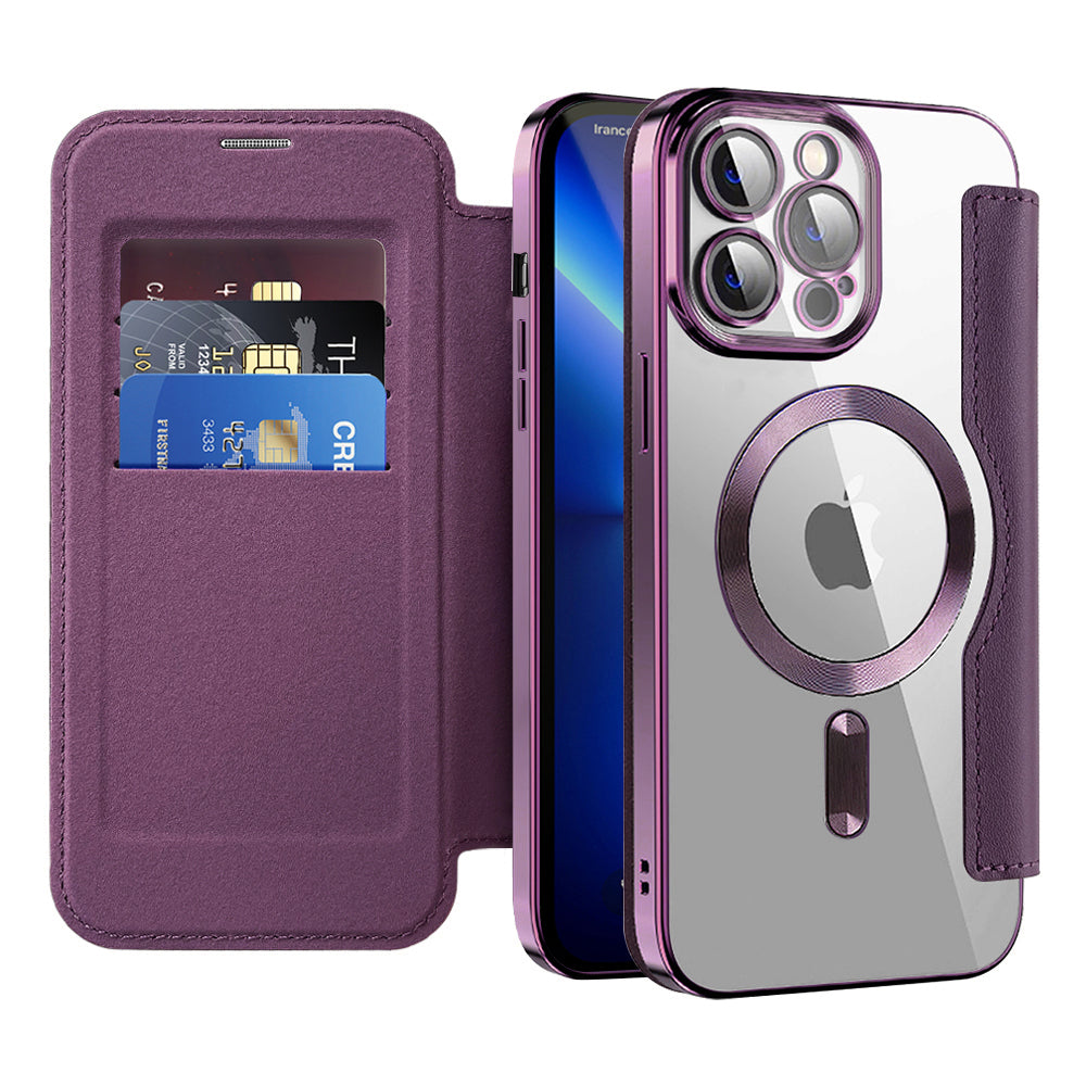 Techsuit - SmartMag Book Case - iPhone 13 Pro - Purple