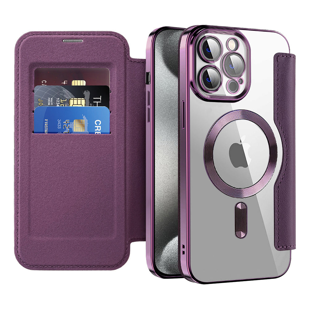 Techsuit - SmartMag Book Case - iPhone 15 Pro Max - Purple