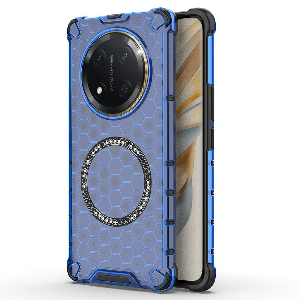 Techsuit - HoneyComb Shield MagSafe - Honor Magic7 Lite / X9c - Blue
