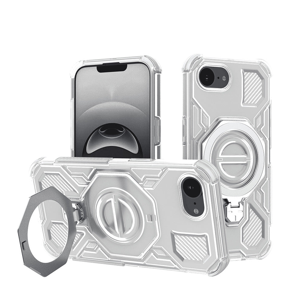 Techsuit - Carbon Shield PRO - iPhone 16e - White Transparent