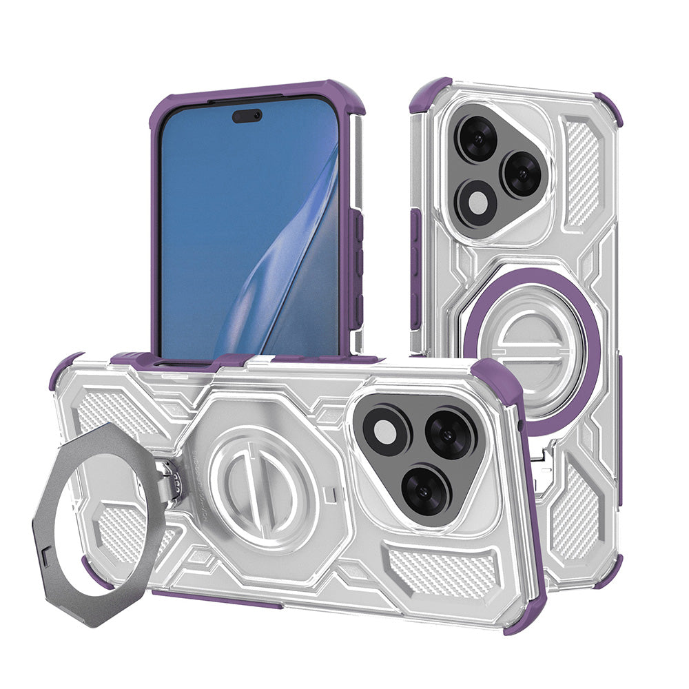 Techsuit - Carbon Shield PRO - Honor 400 Lite - Purple Transparent