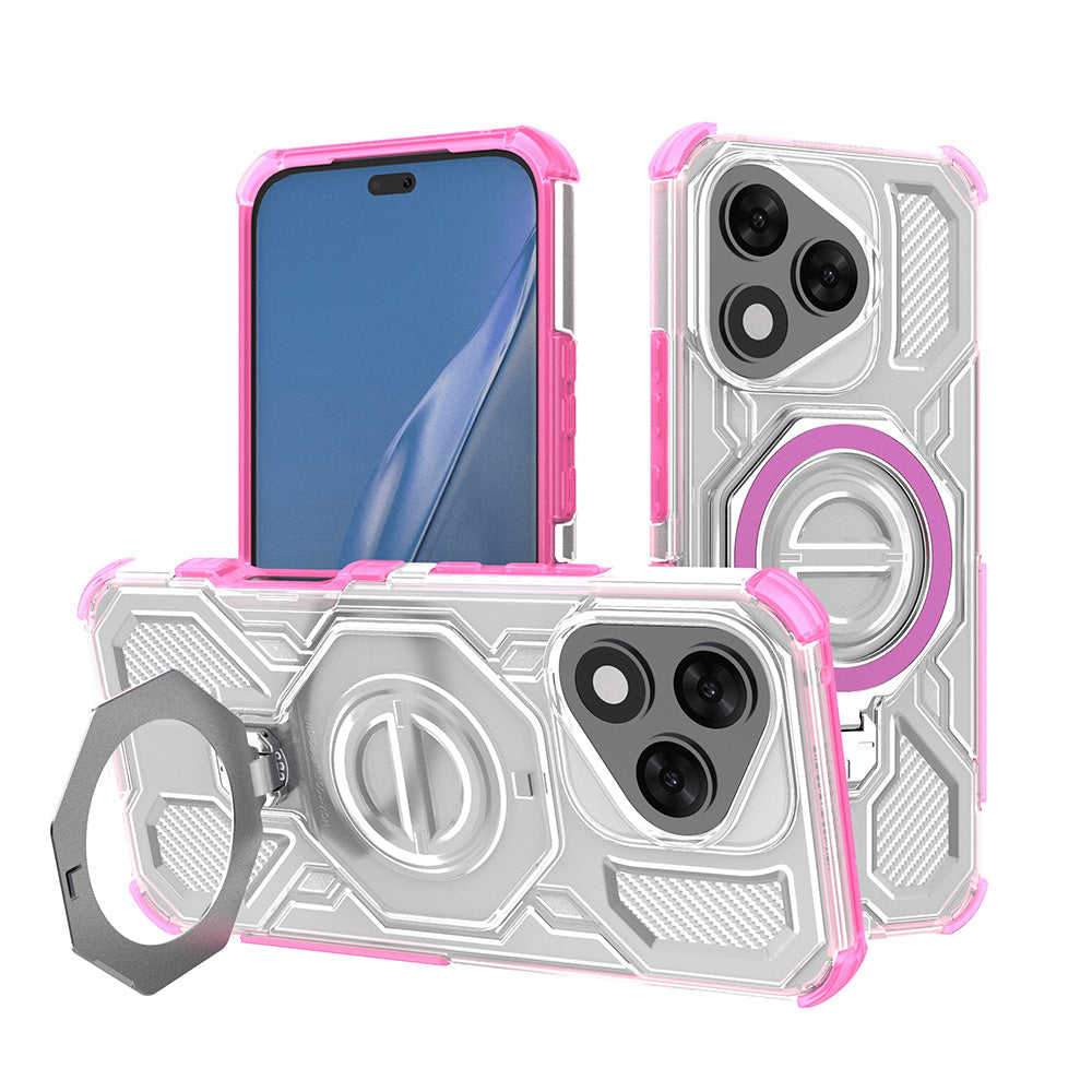 Techsuit - Carbon Shield PRO - Honor 400 Lite - Pink Transparent