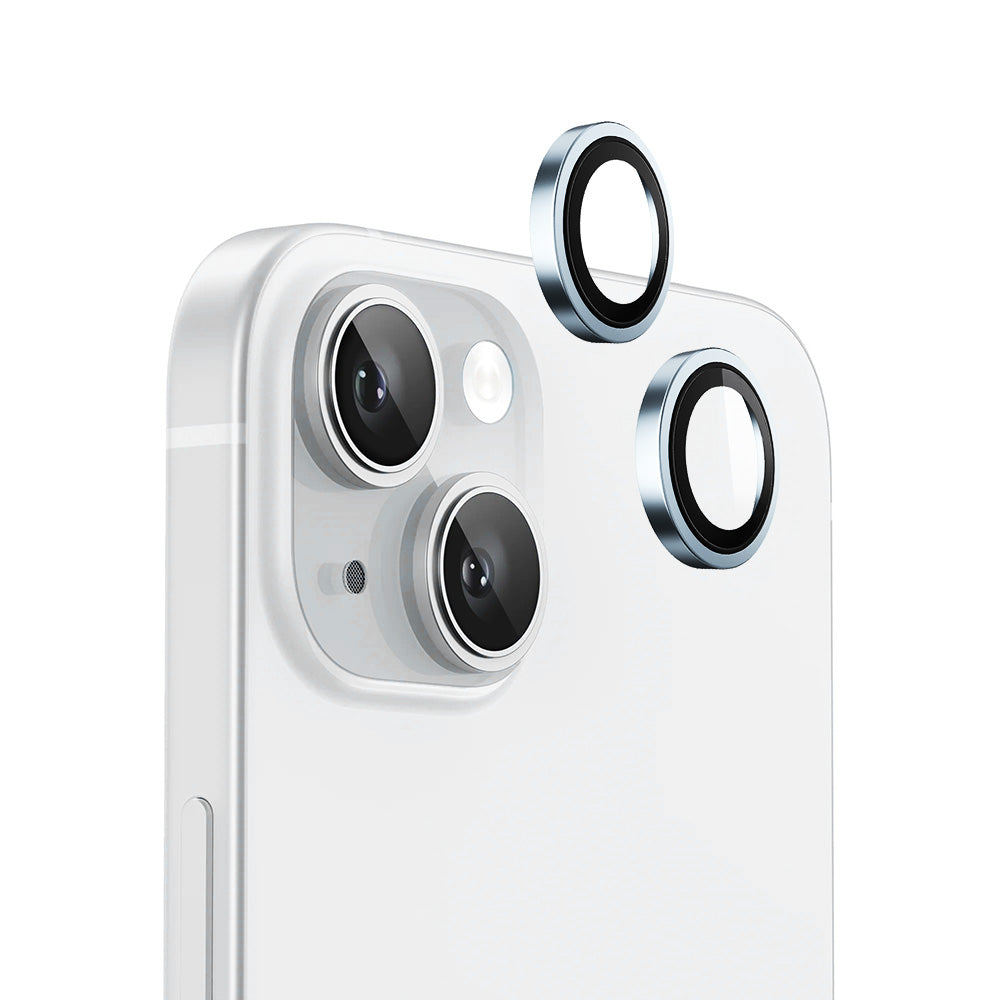Blueo - Original Metal Frame Lens Protector - iPhone 15 / iPhone 15 Plus - Blue