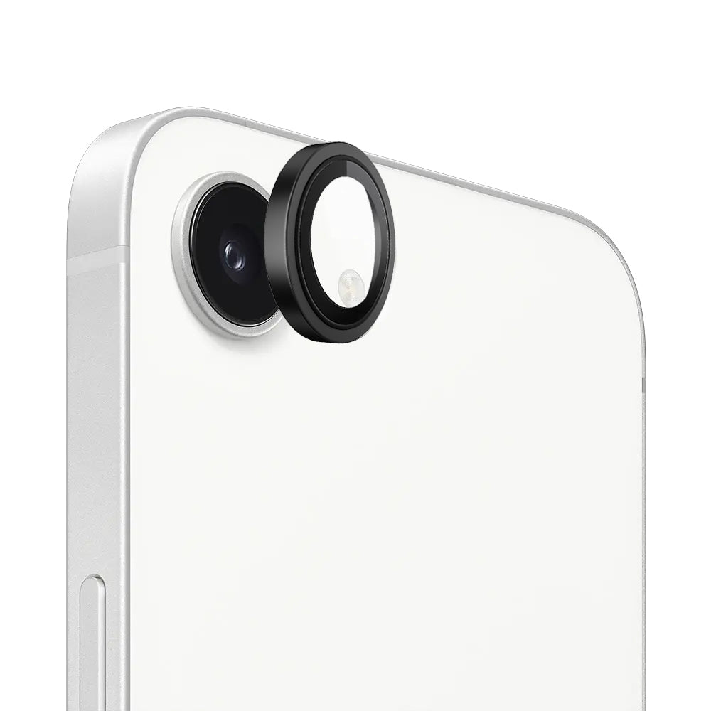 Blueo - Original Metal Frame Lens Protector - iPhone 16e - Black