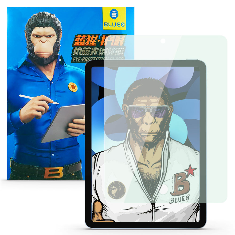 Blueo - Anti-Blue Tempered Glass - iPad 10.2" (2021 / 2020 / 2019) - Clear