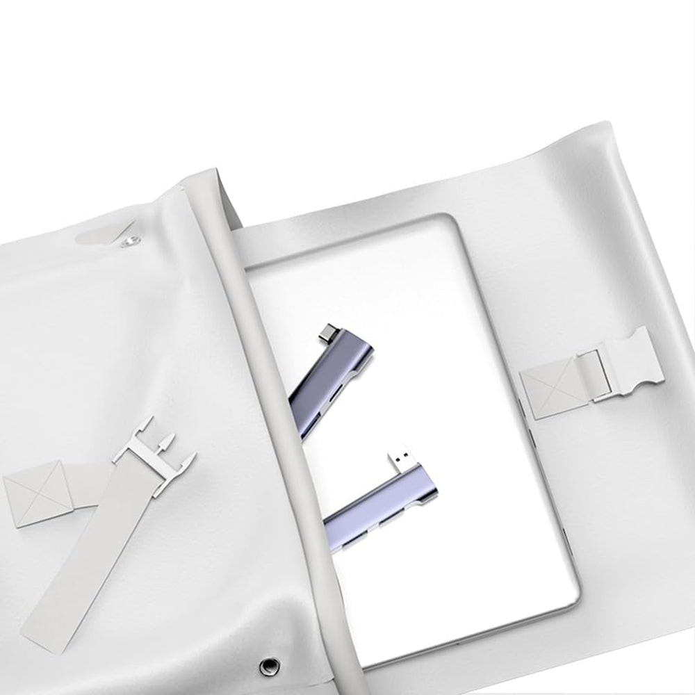 Techsuit - Docking Station ZenithDock 4 in 1 (H14) - USB to 3x USB 2.0, 1x USB 3.0 - Gray