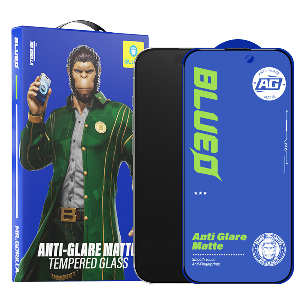 Blueo - Anti-Glare Matte Glass - iPhone 16 Pro Max / iPhone 17 Pro Max - Black