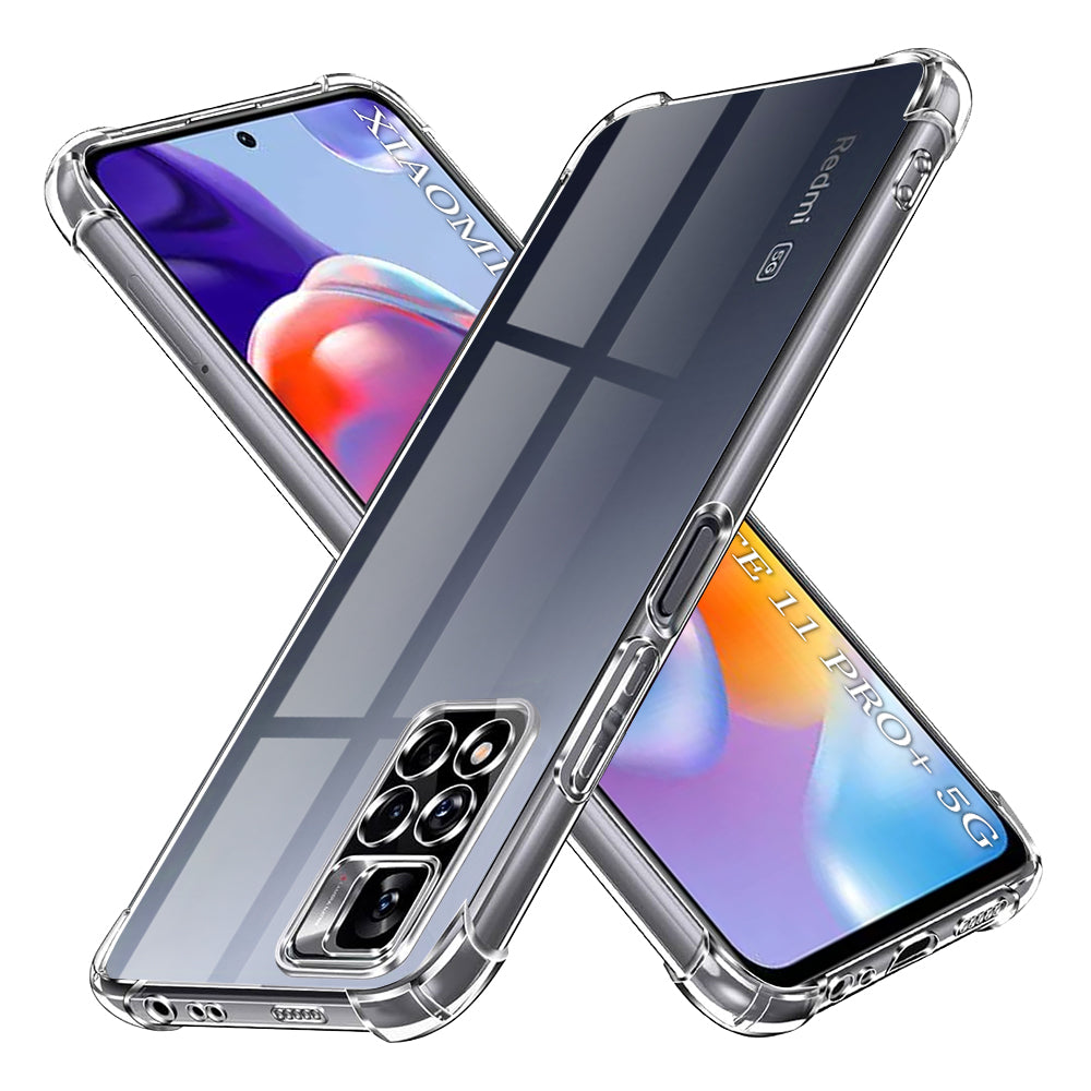 Techsuit - Shockproof Clear Silicone - Xiaomi Redmi Note 11 Pro+ 5G - Clear