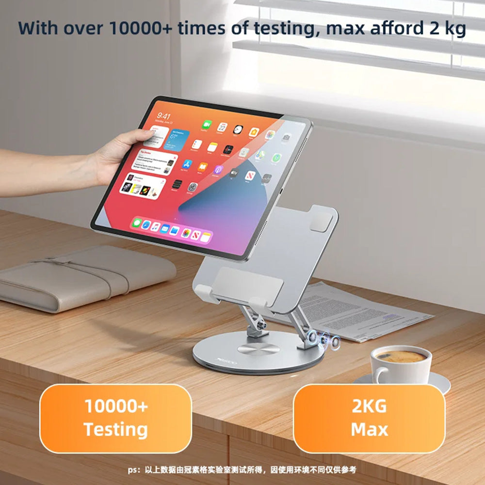 Yesdo - Desk Holder (C293) - for Tablet, Good Heat Releasing, Folding Design, Aluminum Alloy - Silver