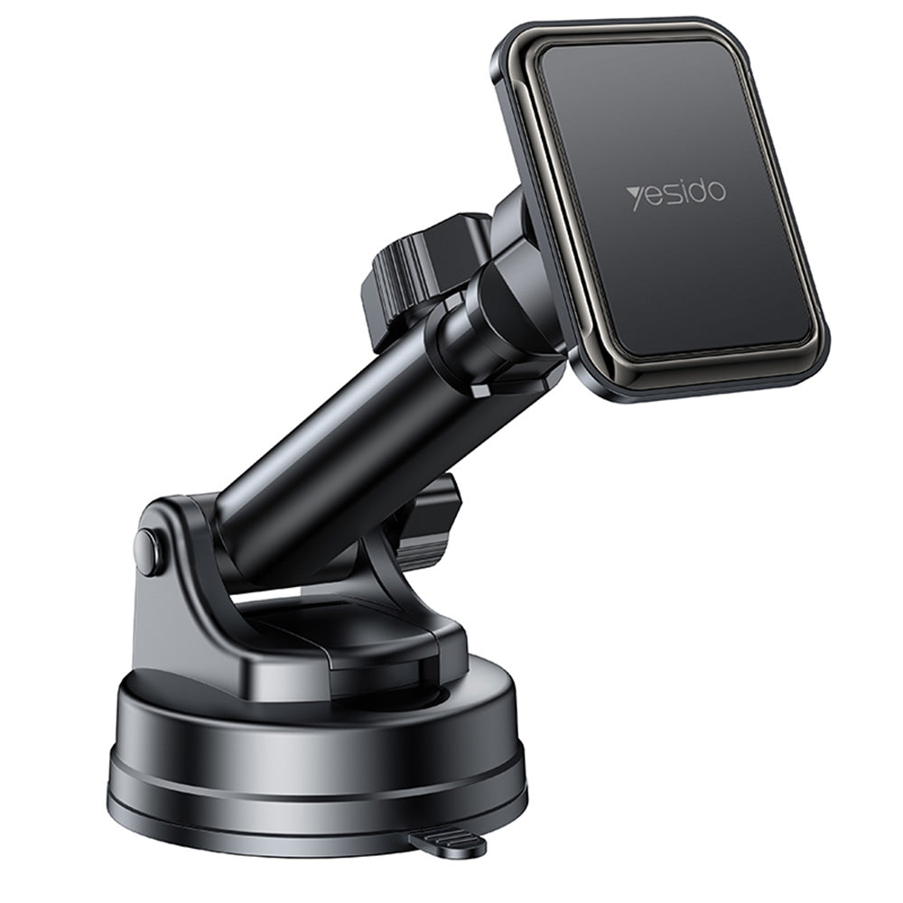 Yesido - Car Holder (C263) - Magnetic, for Dashboard/Windshield, 360°, Telescopic Clamp Arm, Universal - Black