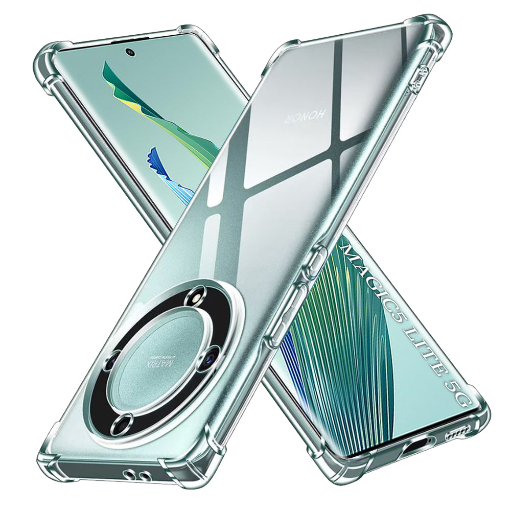 Techsuit - Shockproof Clear Silicone - Honor Magic5 Lite - Clear