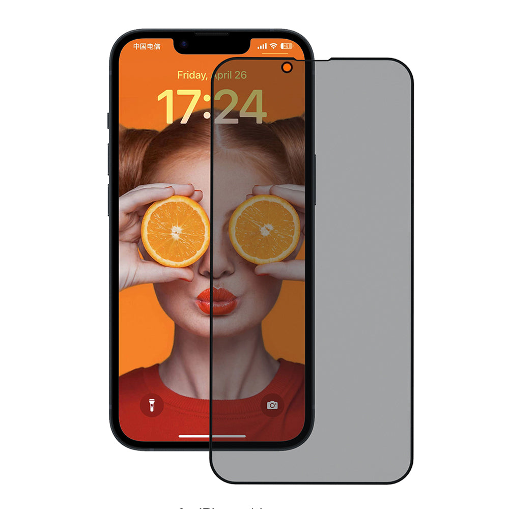 ANANK - 2.5D Reinforced Edge Privacy Screen Protector - iPhone 14 - Black