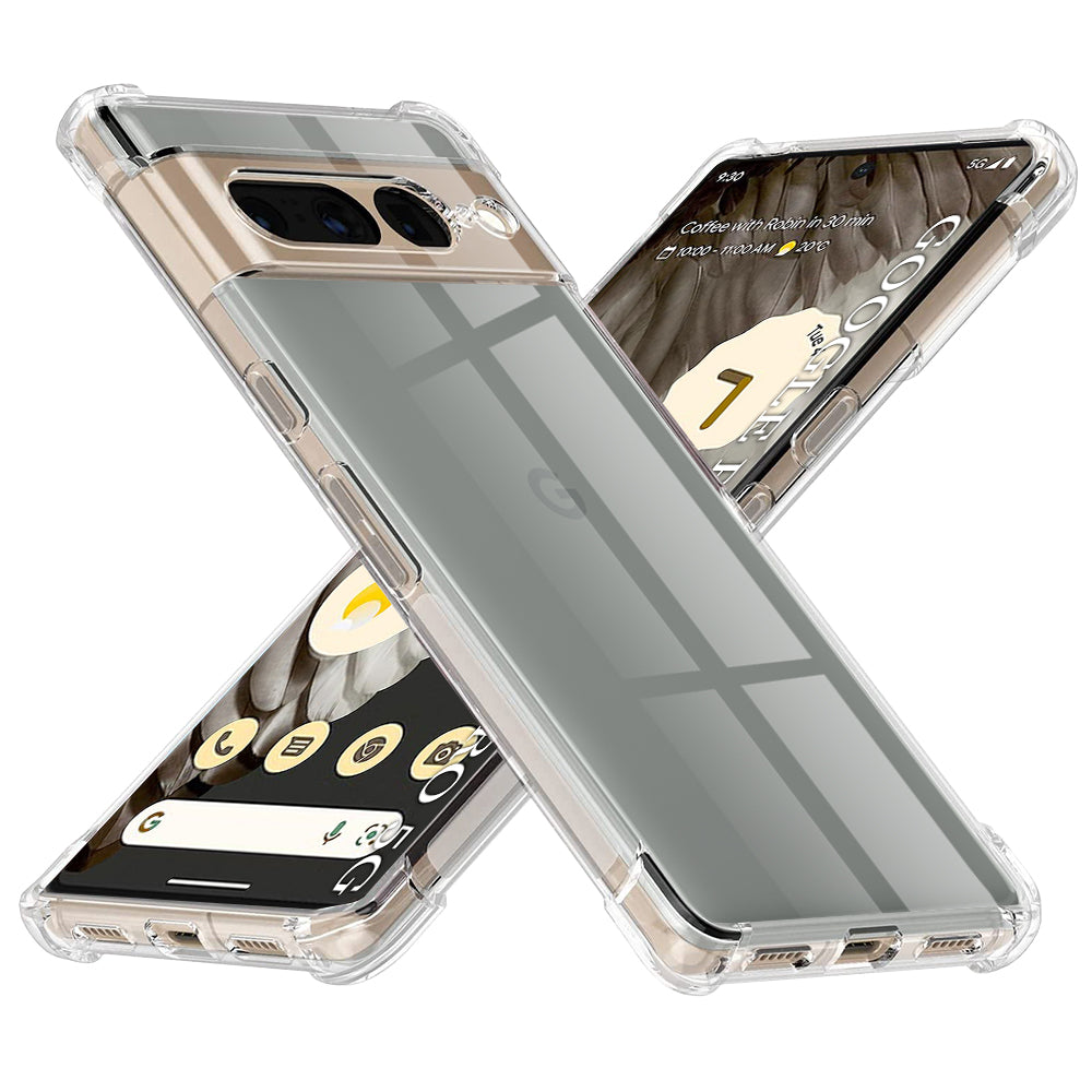 Techsuit - Shockproof Clear Silicone - Google Pixel 7 Pro - Clear