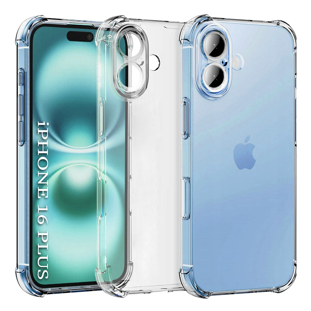 Techsuit - Shockproof Clear Silicone - iPhone 16 - Clear
