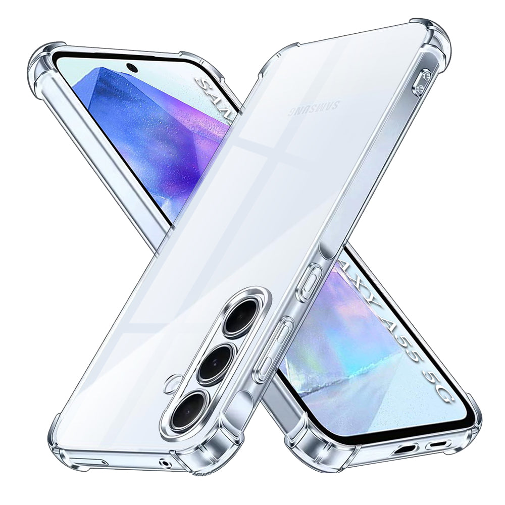 Techsuit - Shockproof Clear Silicone - Samsung Galaxy A55 5G - Clear