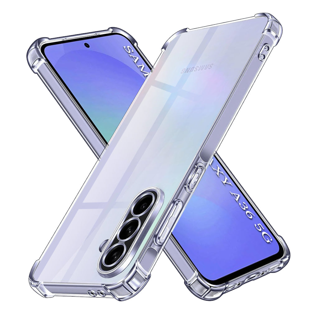 Techsuit - Shockproof Clear Silicone - Samsung Galaxy A36 5G - Clear