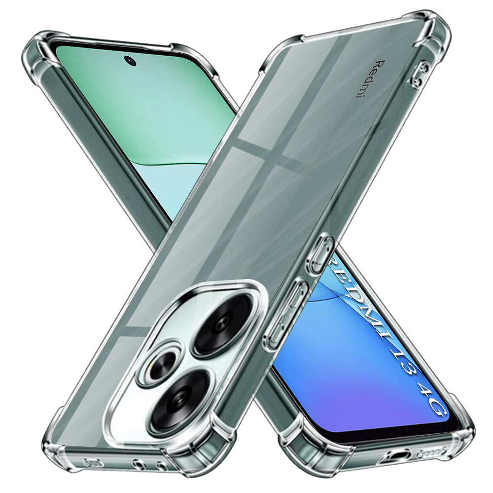 Techsuit - Shockproof Clear Silicone - Xiaomi Redmi 13 / Poco M6 4G - Clear