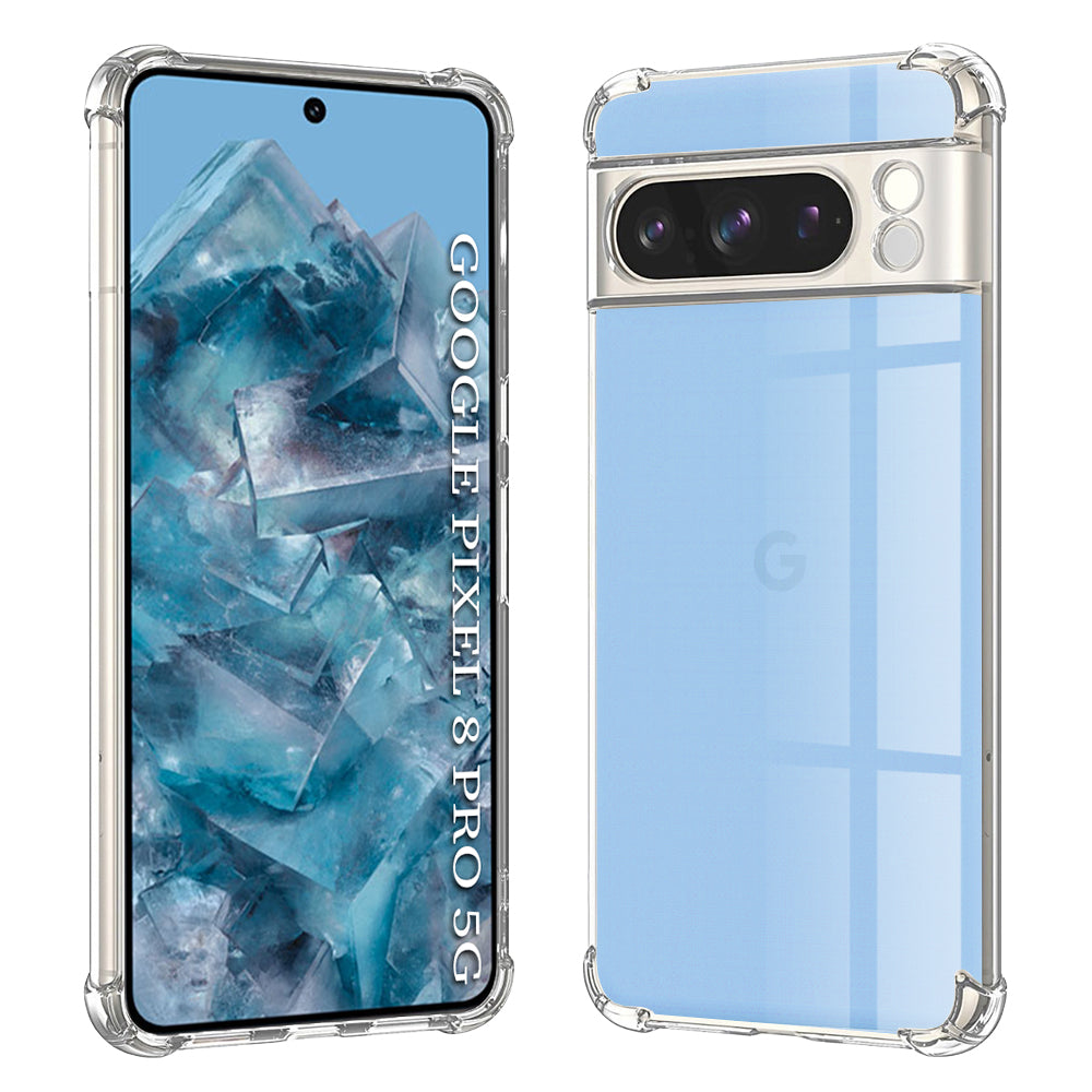 Techsuit - Shockproof Clear Silicone - Google Pixel 8 Pro - Clear