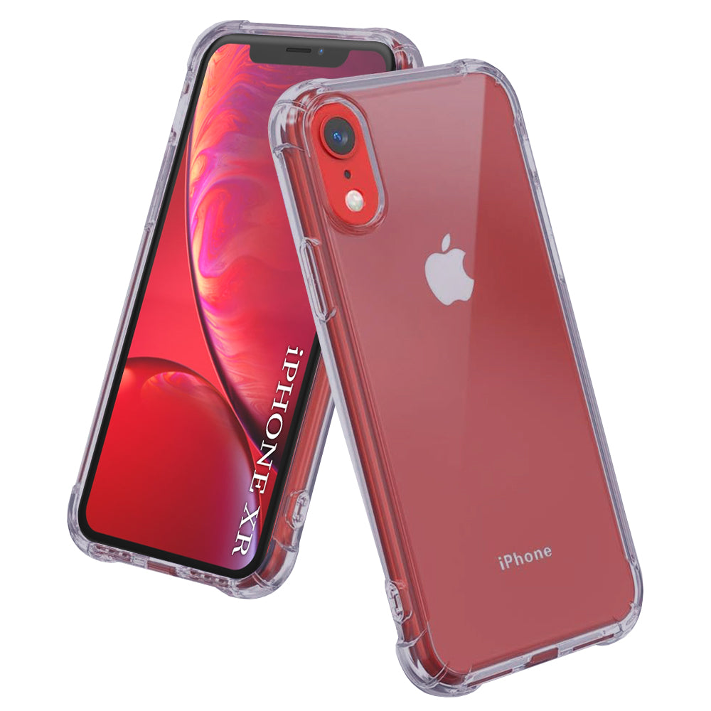Techsuit - Shockproof Clear Silicone - iPhone XR - Smoke Black