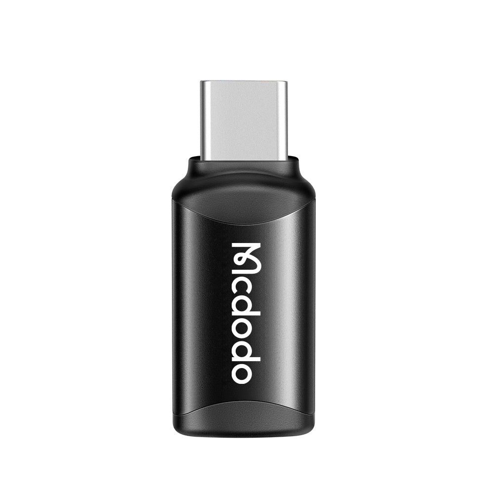 Mcdodo - OTG Adapter (OT-7700) - Lightning to Type-C, Aluminium Alloy, Charging & Data Sync, 3A - Black