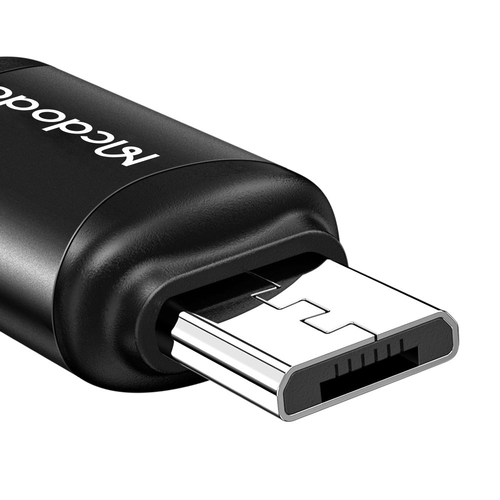 Mcdodo - OTG Adapter (OT-7690) - Type-C to Micro-USB, Aluminium Alloy, Charging & Data Sync - Black