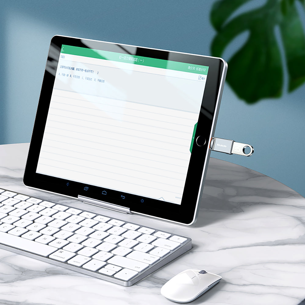 Mcdodo - OTG Adapter (OT-8730) - USB to Type-C, Zinc Alloy, 5.0Gbps - Dark Grey