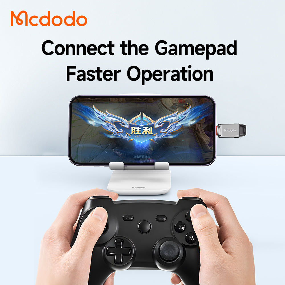 Mcdodo - OTG Adapter (OT-8600) - USB3.0 to Lightning, Zinc Alloy, 5.0Gbps - Dark Grey