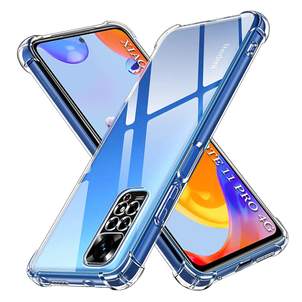Techsuit - Shockproof Clear Silicone - Xiaomi Redmi Note 11 Pro 4G / Note 11 Pro 5G / Note 12 Pro 4G - Clear