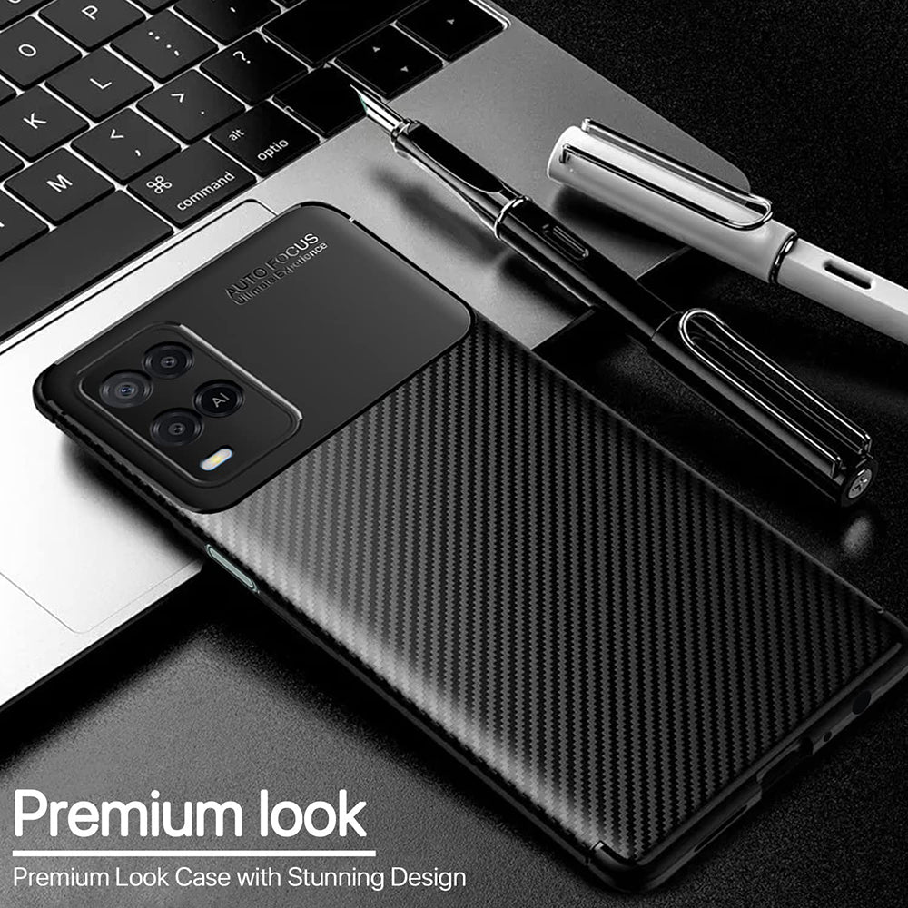 Techsuit - CarbonFiber - Oppo A54 4G - Black