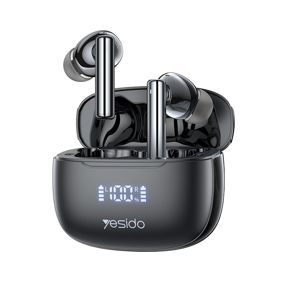Yesido - Wireless Earbuds (TWS23) - with Noice Cancelling, Touch Control, Bluetooth V5.3, In-ear Design, 300mAh - Black