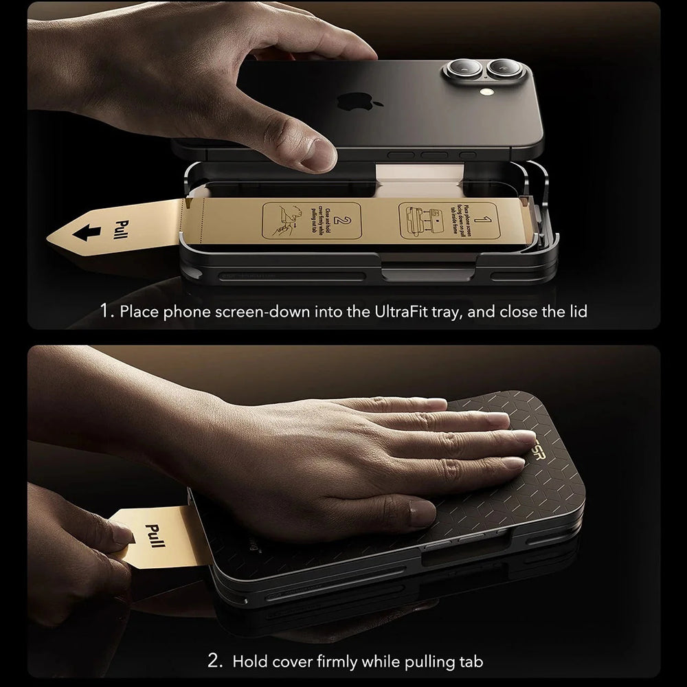 ESR - Corning Gorilla Glass UltraFit Privacy™ (3 pack) - iPhone 17 Pro - Black