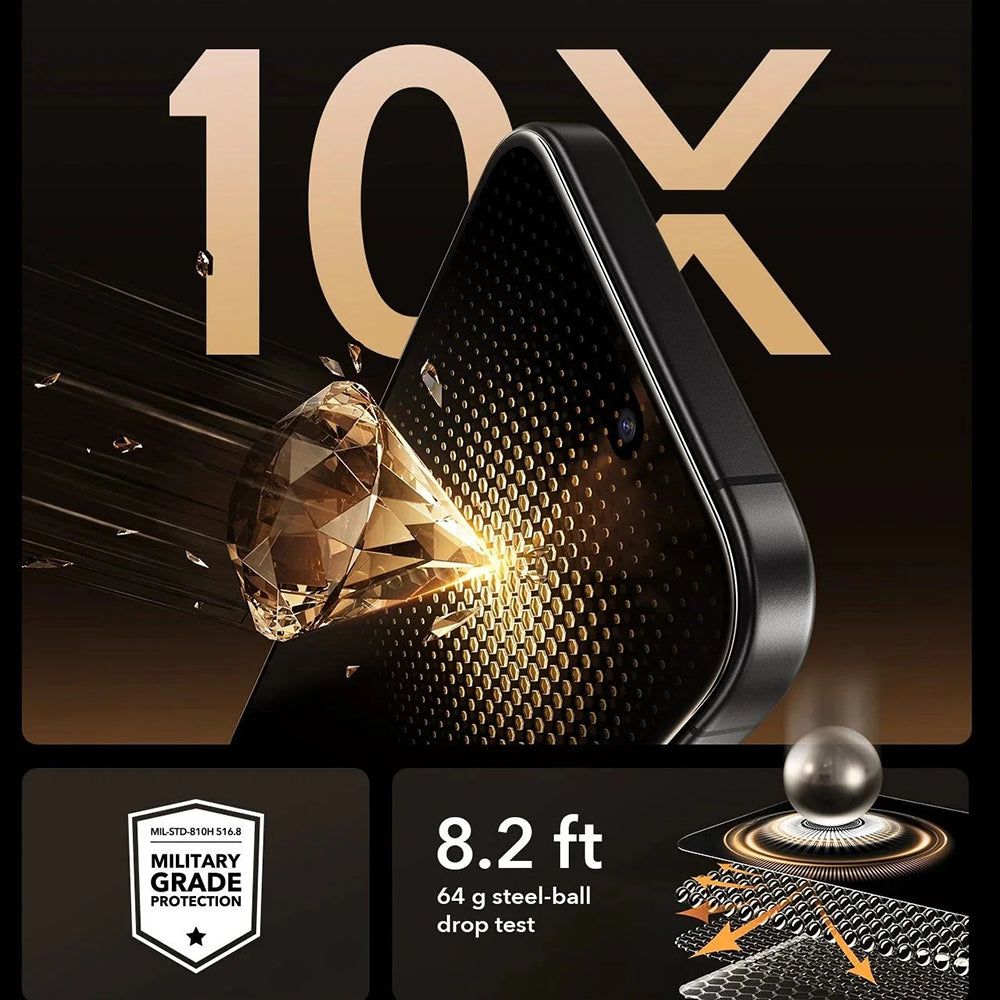 ESR - Corning Gorilla Glass UltraFit Privacy™ (3 pack) - iPhone 17 Pro - Black