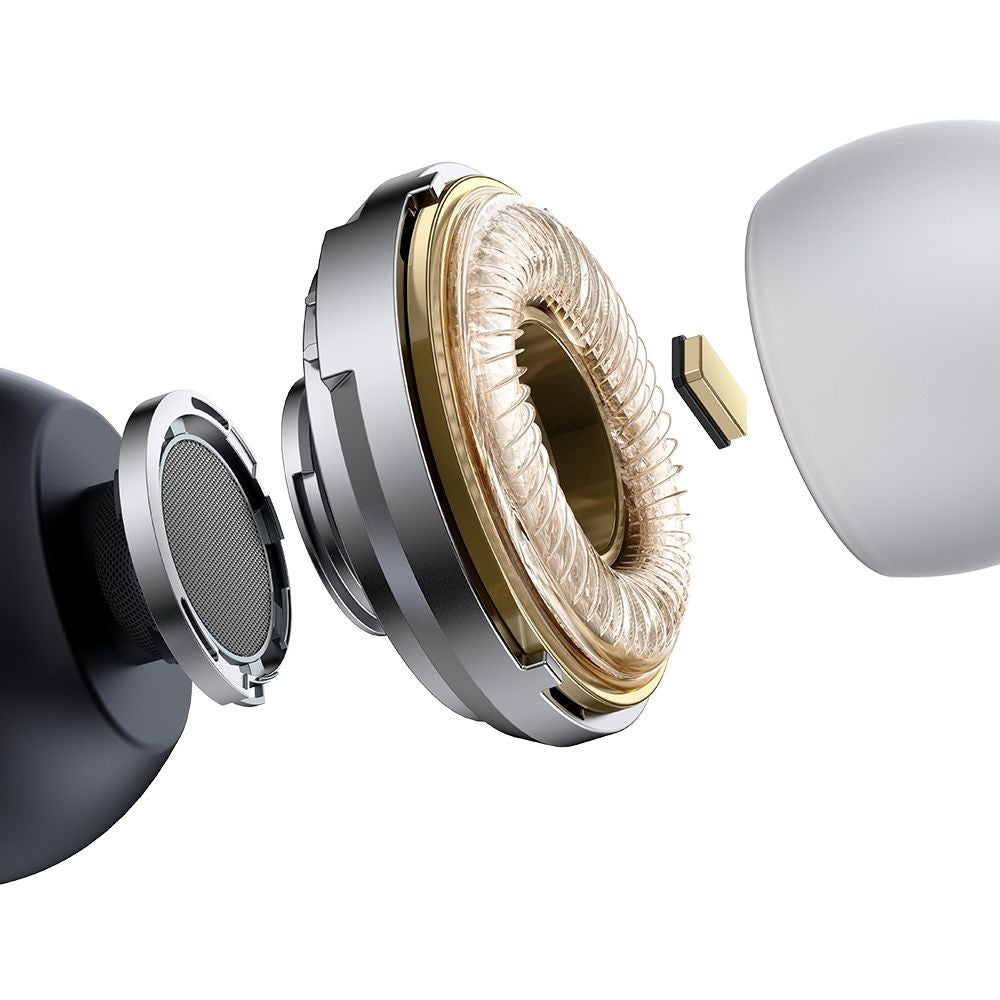 Mcdodo - Wired Earphones (HP-5830) - Type-C, RGB Lighting, Aluminium Alloy, Nylon, DAC, In-Ear Design, 1.2m - Black