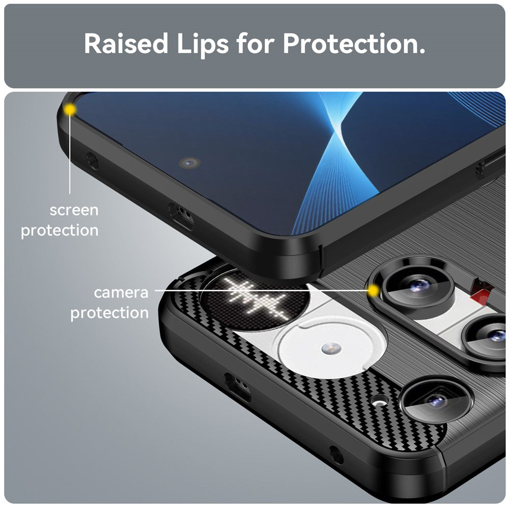 Techsuit - Carbon Silicone - Nothing Phone (3) - Black