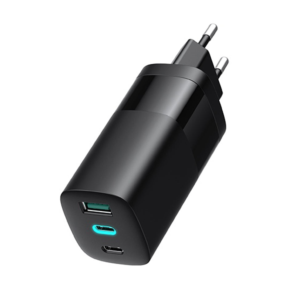 Havit - Wall Charger (UC10) - 2x Type-C, USB, PD65W, Fast Charging - Black