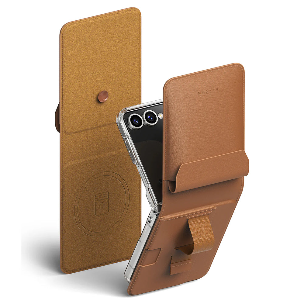 Ringke - Folio Grip Wallet Magnetic - Samsung Galaxy Z Flip7 - Brown