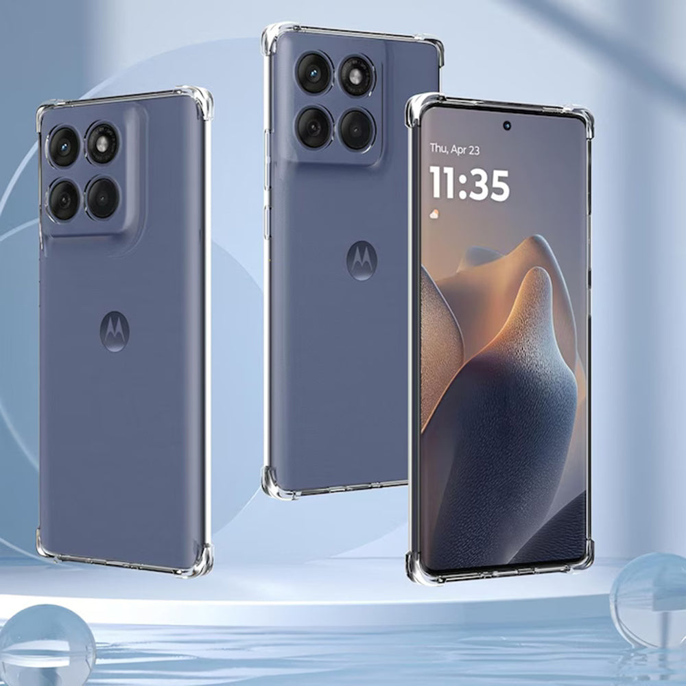 Techsuit - Shockproof Clear Silicone - Motorola Moto G56 - Clear