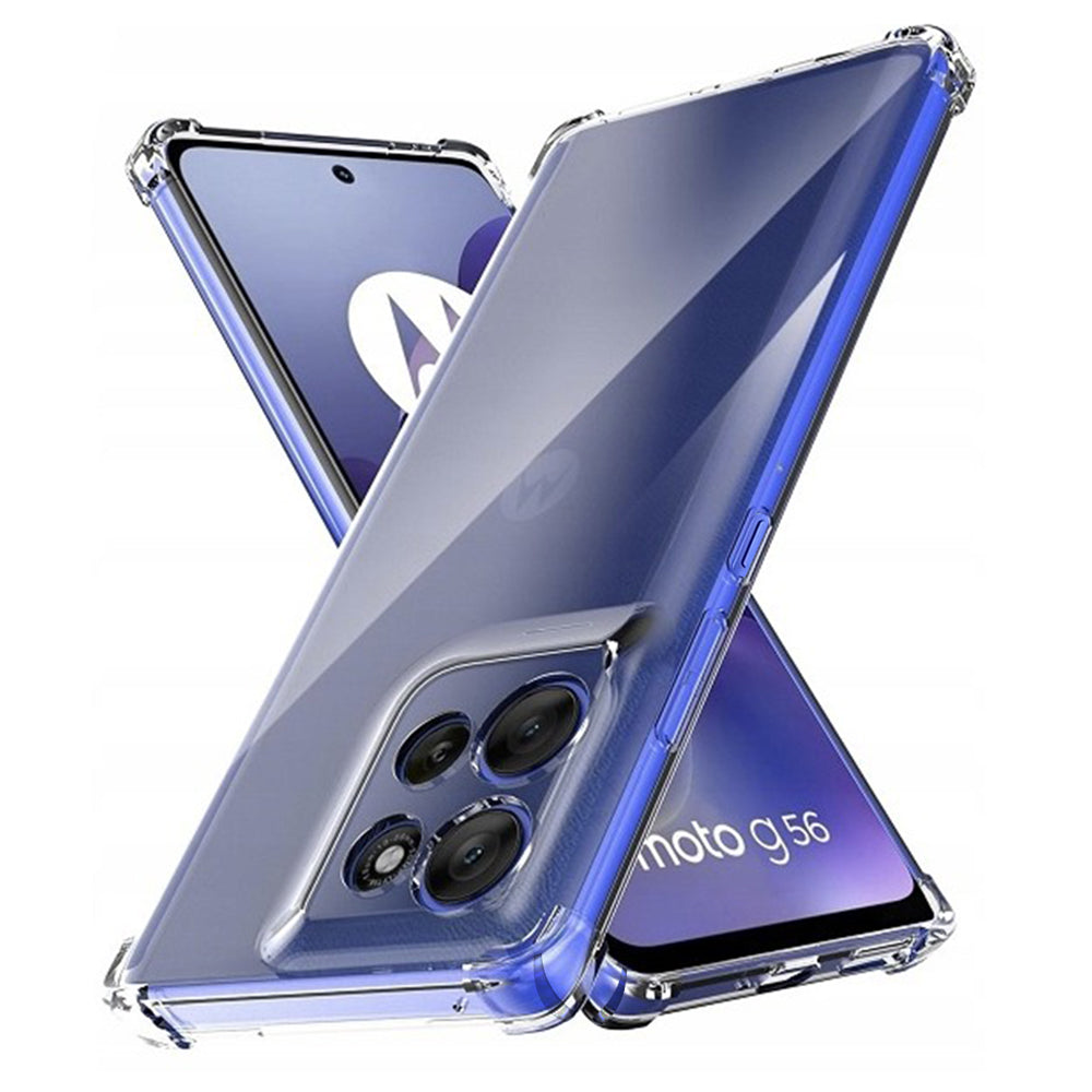 Techsuit - Shockproof Clear Silicone - Motorola Moto G56 - Clear