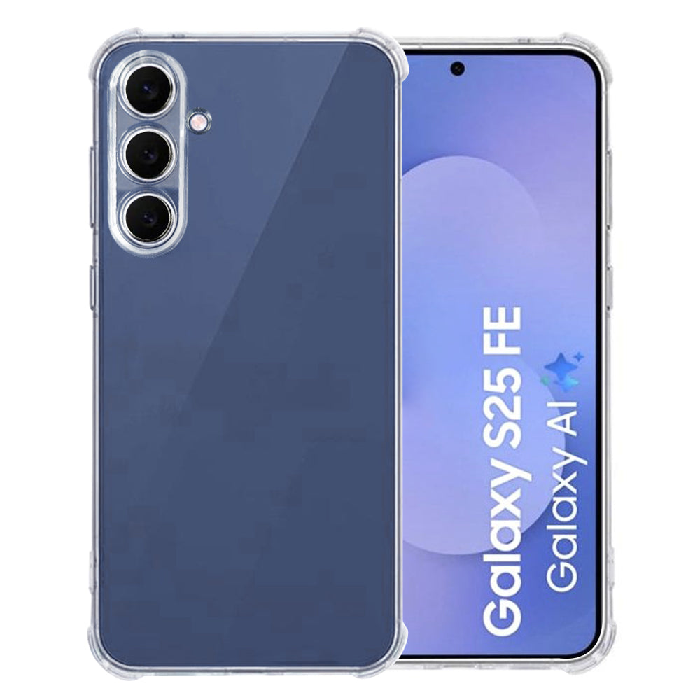 Techsuit - Shockproof Clear Silicone - Samsung Galaxy S25 FE - Clear