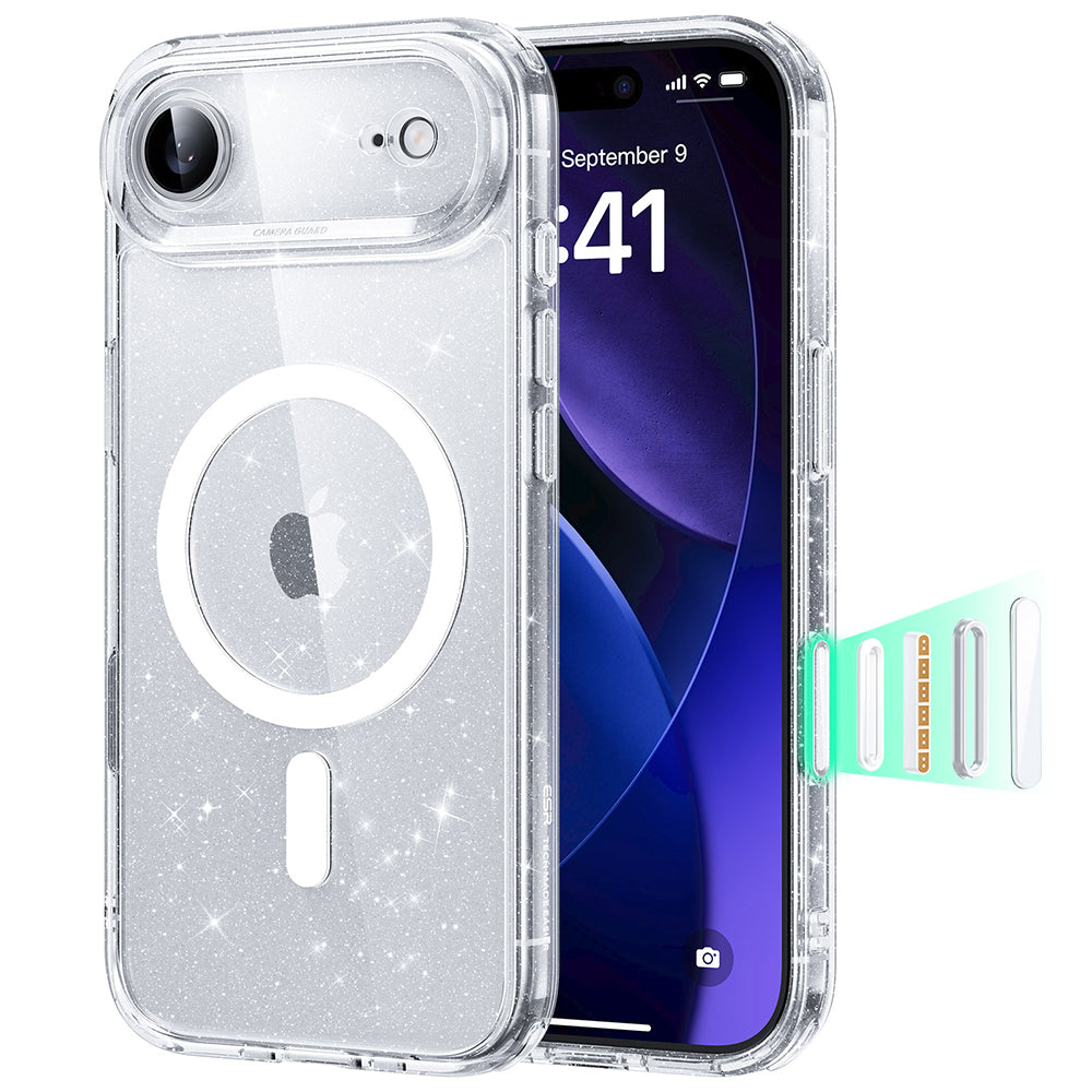 ESR - Classic Hybrid HaloLock - iPhone 17 Air - Clear Shimmer