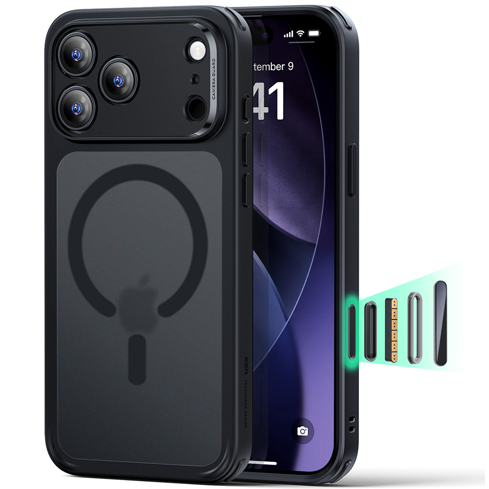 ESR - Classic Hybrid HaloLock - iPhone 17 Pro Max - Frosted Black