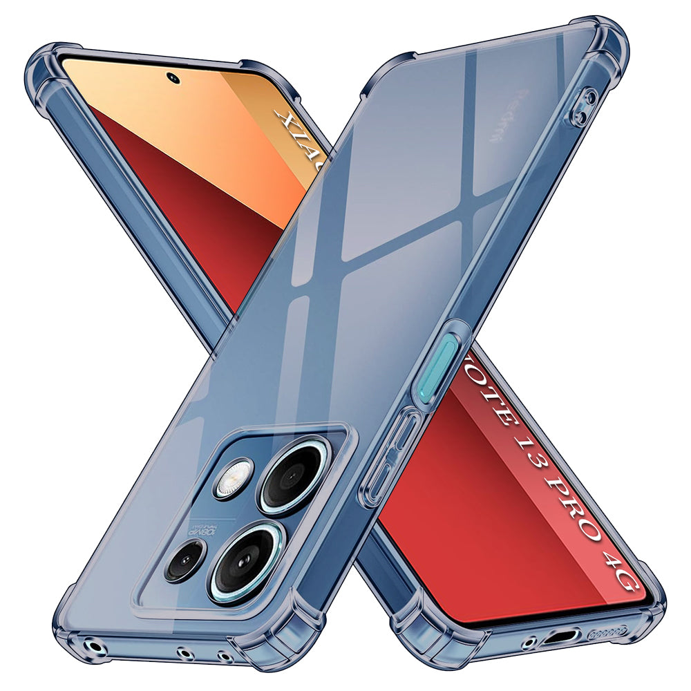 Techsuit - Shockproof Clear Silicone - Xiaomi Redmi Note 13 Pro 4G / Poco M6 Pro 4G - Smoke Black