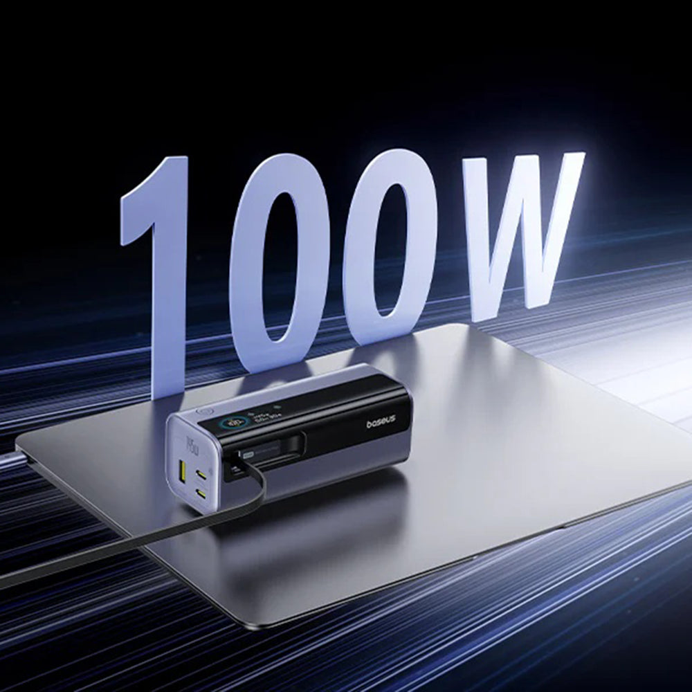 Baseus - Power Bank EnerGeek GR11 (E0027B01) - with USB-C Retractable Cable, 20000mAh, 145W - Grey