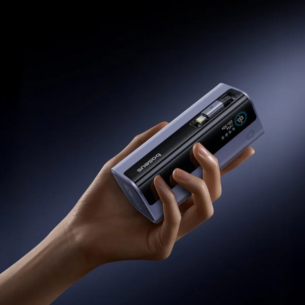 Baseus - Power Bank EnerGeek GR11 (E0027B01) - with USB-C Retractable Cable, 20000mAh, 145W - Grey