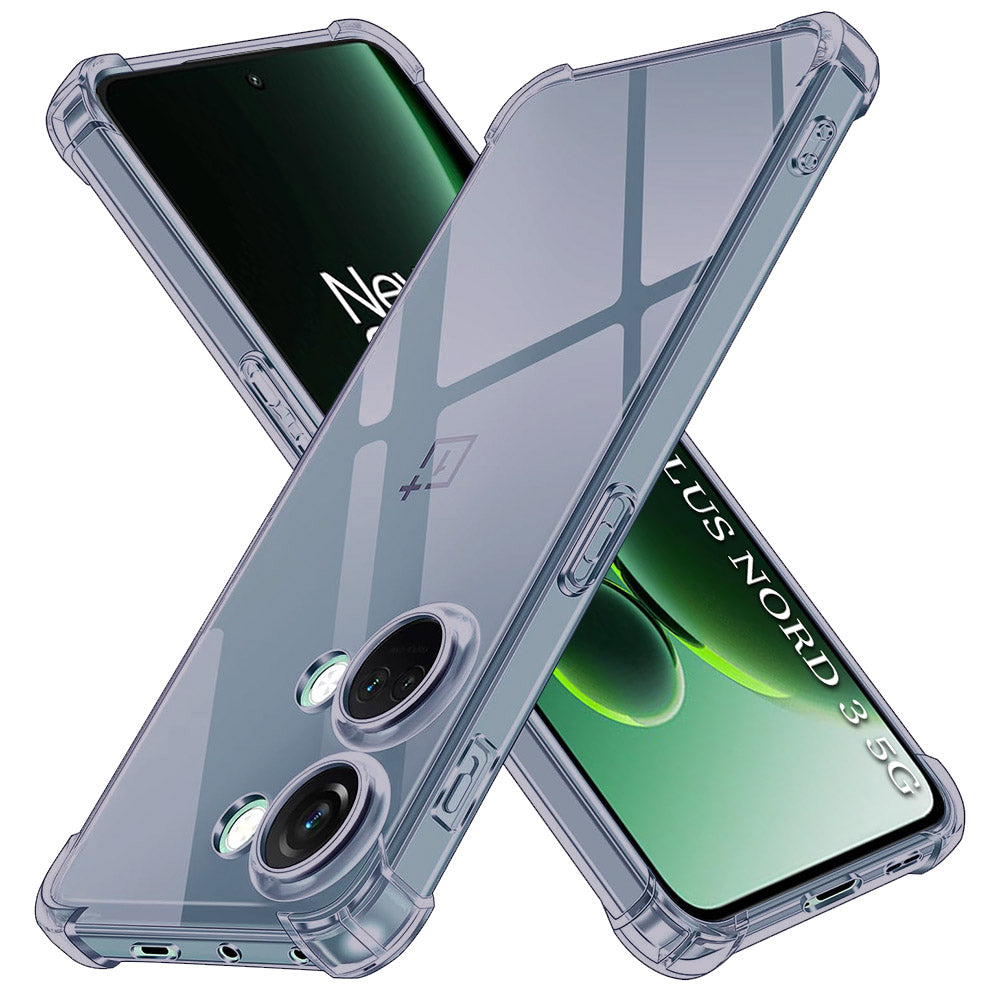 Techsuit - Shockproof Clear Silicone - OnePlus Nord 3 - Smoke Black