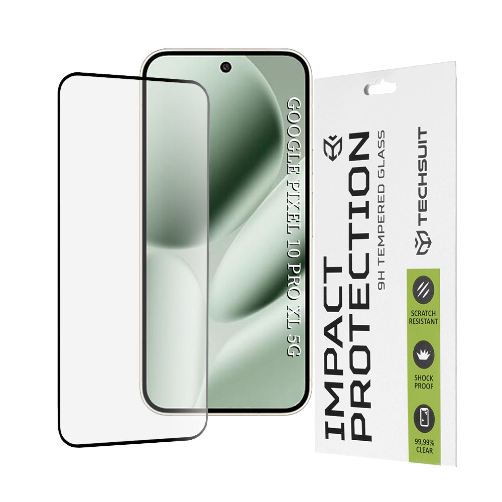 Techsuit - 111D Full Cover / Full Glue Glass - Google Pixel 10 Pro XL - Black